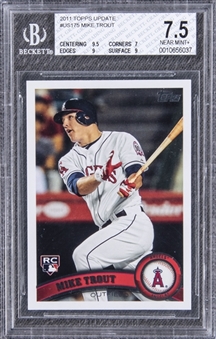 2011 Topps Update #US175 Mike Trout Rookie Card - BGS NM+ 7.5